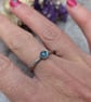 Sterling Silver Topaz 'Starlight' Patterned Stacking Ring - JBJ9009 - Image 6