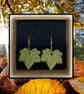 Fallen maple leaf lightweight clay hoop earrings