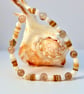 Brown Agate And Shell Bracelet - Handmade In Devon - Image 2