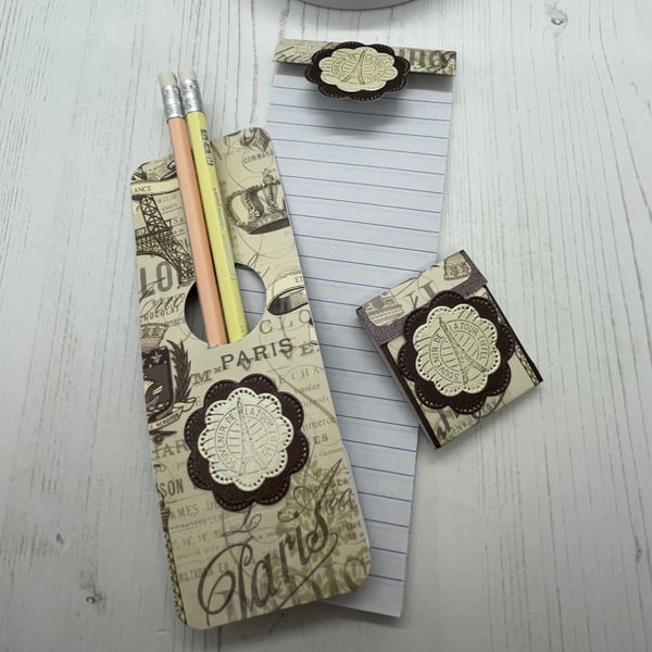 Notepad, pencils and sticky note gift set B7