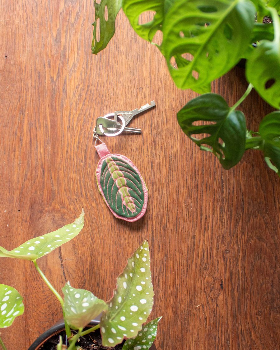 Maranta Fascinator  Quilted Keyring