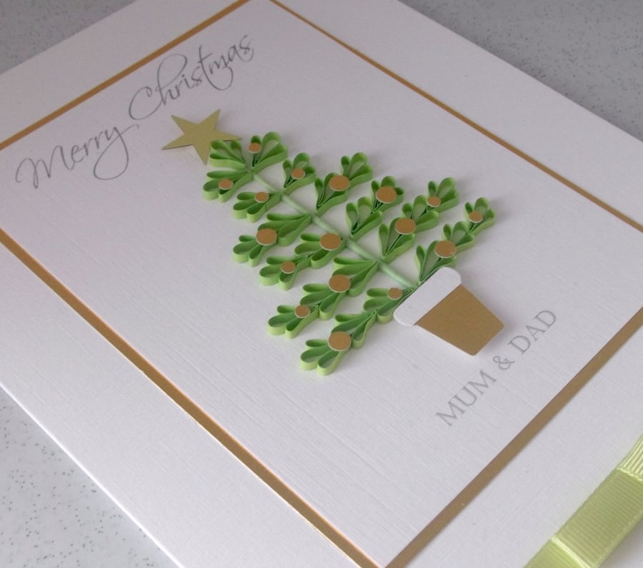 Quilled Christmas card 