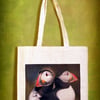 PUFFIN DOUBLES - TOTE BAGS INSPIRED BY NATURE FROM LISA COCKRELL PHOTOGRAPHY