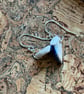Handmade Ceramic Earrings One of a Kind Sterling Silver Eco Friendly Gifts - Image 7
