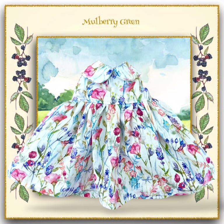 Lavender and Pink Floral Dress