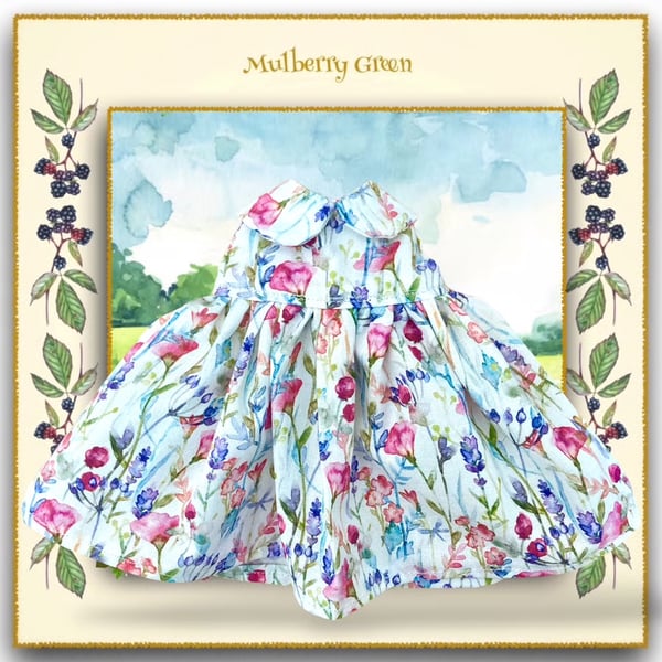 Lavender and Pink Floral Dress