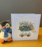 Handmade Christmas Card – Travelling Home for Christmas