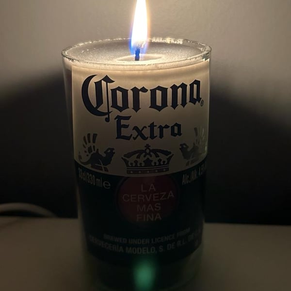 Corona bottle candles 