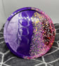 Amethyst Stardust Resin Coaster set - Image 1