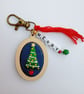 Christmas Tree Keyring or Bag Charm - Image 1