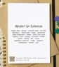 Gin Botanicals Alphabet Card - Image 2