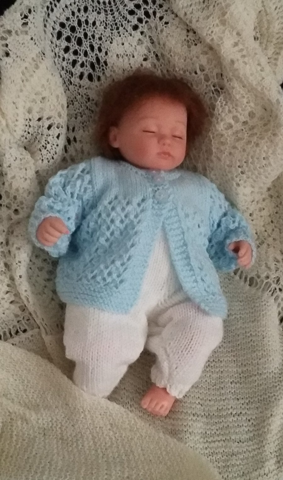 HAND KNITTED JACKET AND JOGGERS