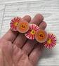 Barrette in pink and red - Image 5