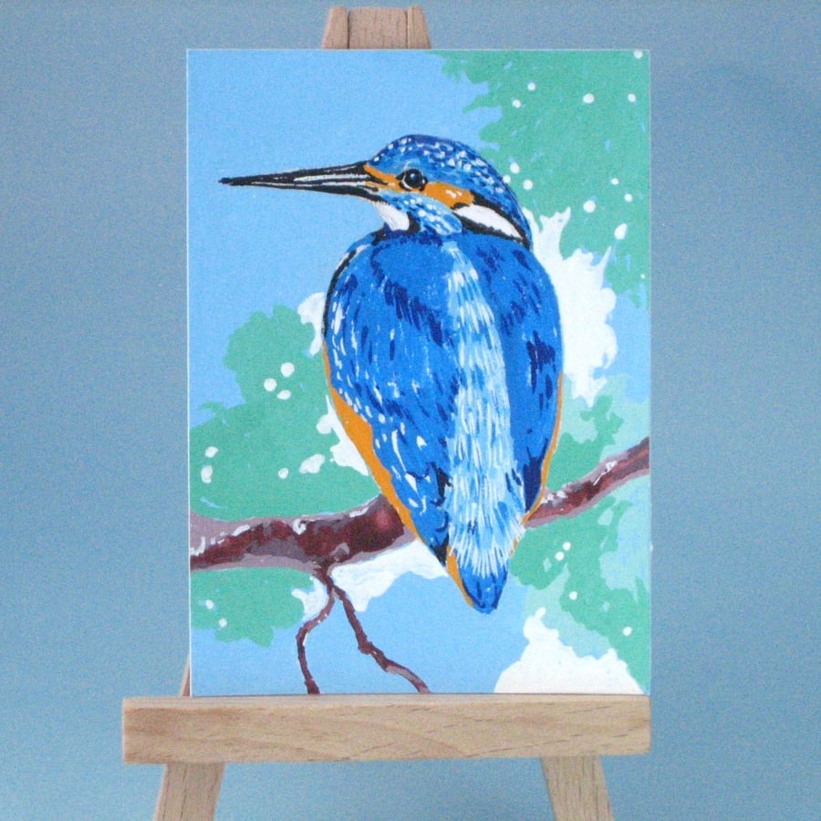 Kingfisher Original ACEO Painting
