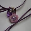 Purple Suede Pendant