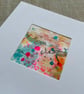 Original art card, blank card, hand painted, abstract, mixed media, art lovers - Image 3