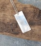 Rectangular seaweed imprint pendant - Image 4