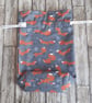 Christmas Fox Reusable Gift Bag - Drawstring Gift And Storage Bag - Image 5