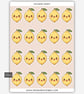 Funny Vinyl Sticker Sheet For Adults - Cute Lemon - Image 1