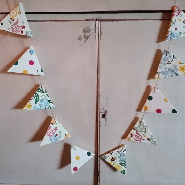 Wooden Bunting Made Using New Emma Bridgewater Designs Garland Display Kitchen 