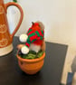 Gorgeous felted Christmas Robin - Image 5