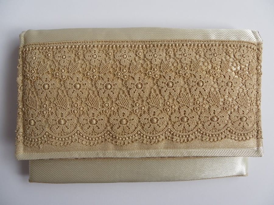 Small Clutch Bag with Lace