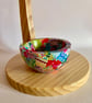Pretty up cycled wooden bowl  - Image 4