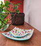 Fused glass spotty dish set - Image 5
