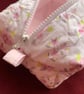 Homemade Floral, Quilted Makeup Bag - Image 2