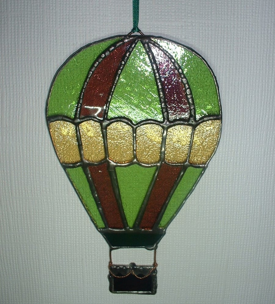 Stained Glass Hot Air Balloon Suncatcher