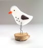 Fused Glass Seagull Ornament: Beach Coastal Decor - Image 1
