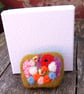 Flower garden  Needle felt brooch  - Image 3