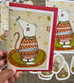 Blank Greetings Card, Timothy Card, Flower Art Card, Autumnal Card - Image 2