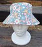 Bucket hat sage floral upcycled sun hat adult bucket hat reversable festival hat - Image 4
