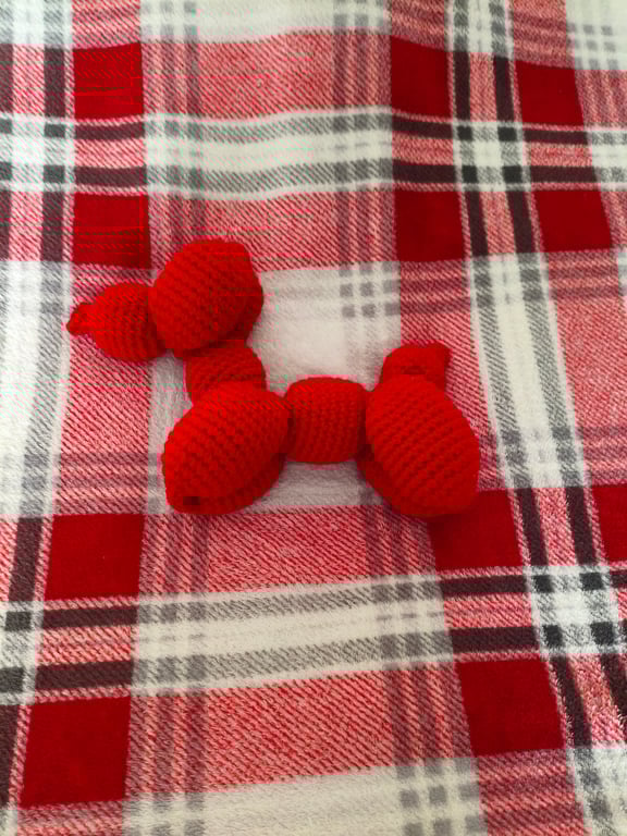 Bubble - handmade crochet amigurumi balloon dog - OOAK!