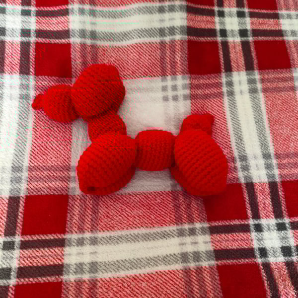 Bubble - handmade crochet amigurumi balloon dog - OOAK!