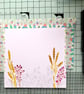 Blank handpainted card, original art, wildflower, birthday   - Image 6