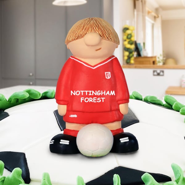 Nottingham Forest FC Cake Topper - Personalised Birthday Gift Football Keepsake 