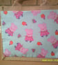 Small Jute Bag with Fabric Pocket featuring Peppa Pig - Image 4