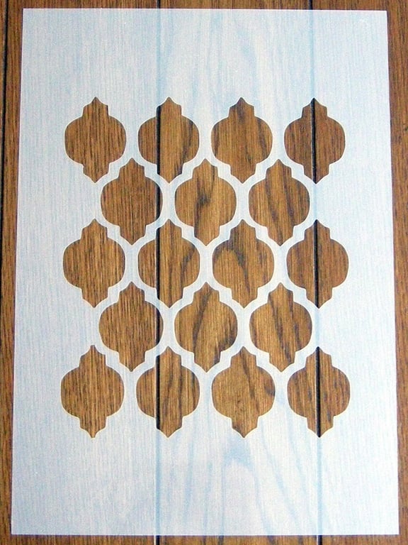 Moorish Trellis stencil Mask Reusable PP Sheet for Arts & Crafts