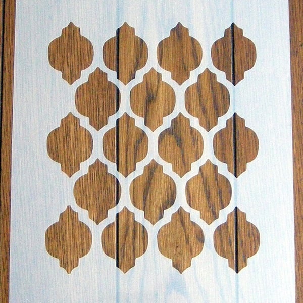 Moorish Trellis stencil Mask Reusable PP Sheet for Arts & Crafts