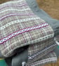 Cariad Bag - Berry range. Damson, Dusky Lilac & Prussian Blue.Handwoven in Wales - Image 8