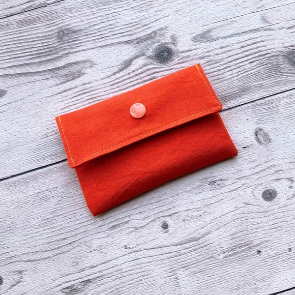 Card holder pouch. Loyalty, credit, debit cards purse.