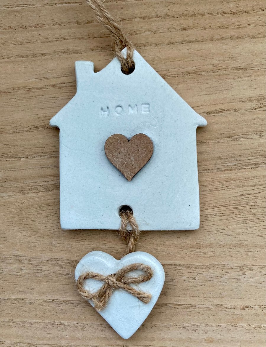 Home Sweet Home Clay Hanging Decoration Fragrance Diffuser