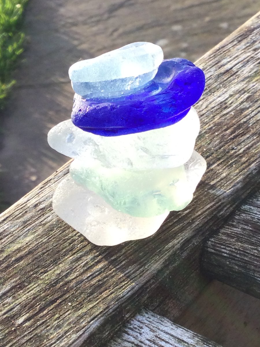 Seaglass paperweight ornament