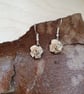 The Secret Garden Paper Rose Earrings: gift for book club friend, recycled