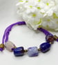 Purple Agate & Bronze Bracelet - Image 4