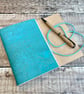 A6 Cork Journal in Aqua Blue - Image 2