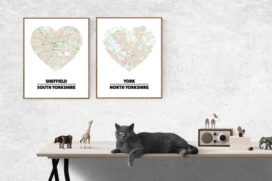 Heart maps: 70 areas or request your own