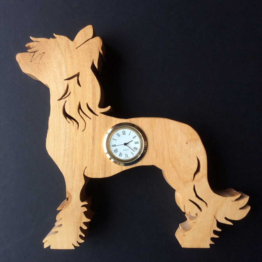Shaped Chinese Crested Clock